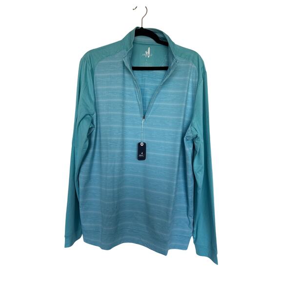 Johnnie-O Bert PREP-FORMANCE Quarter-Zip Pullover in Baja, L - Picture 1 of 6